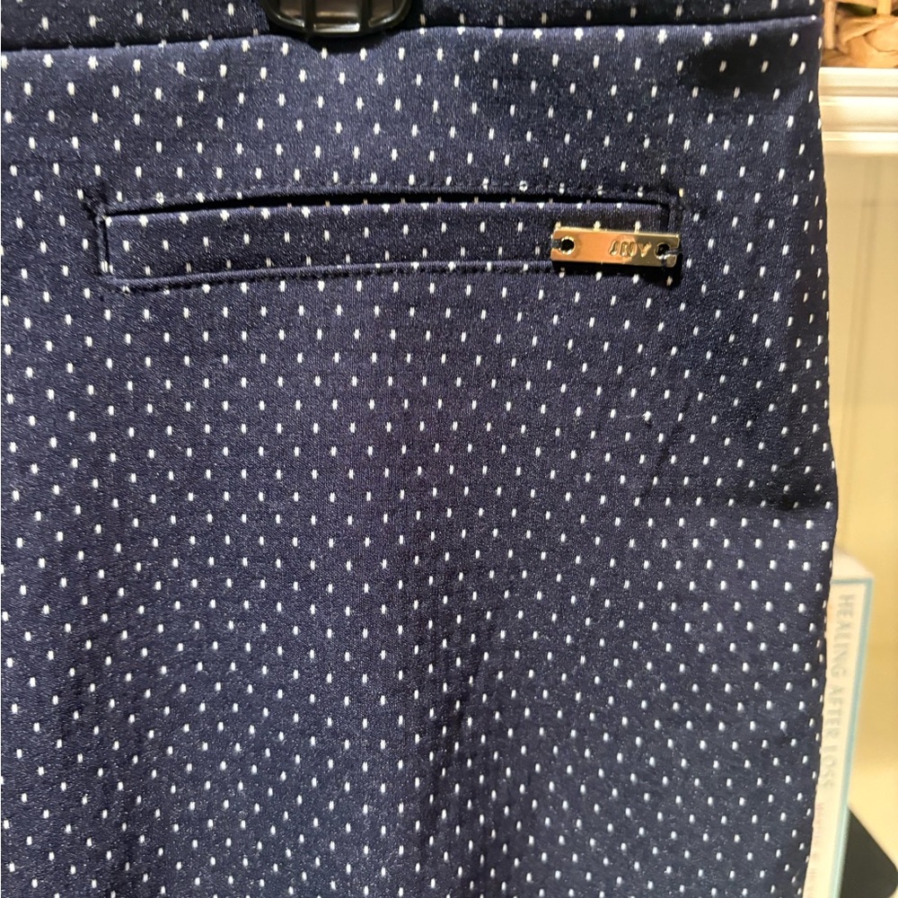 Jones New York Women's Navy Patterned Dress Pants 2x - Picture 2 of 7